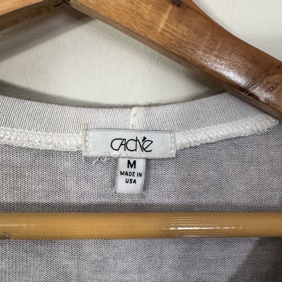 Vintage Cache Knit Baroque Print Top M Gold Black Long Sleeve Stretch - Picture 3 of 11